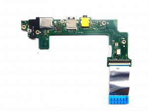 Дополнительная плата кнопки включения, USB, Audio, LAN X101CH_IO Rev:2.1 с шлейфом для ноутбука Asus X101CH